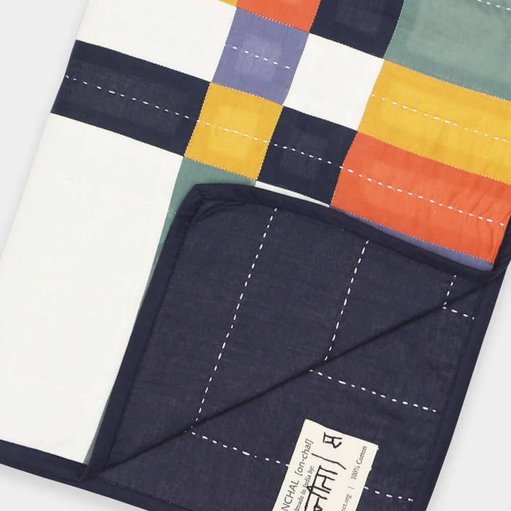 Anchal - Wholesale Quilt - Kids & Baby - Patchwork Plaid Baby Quilt2