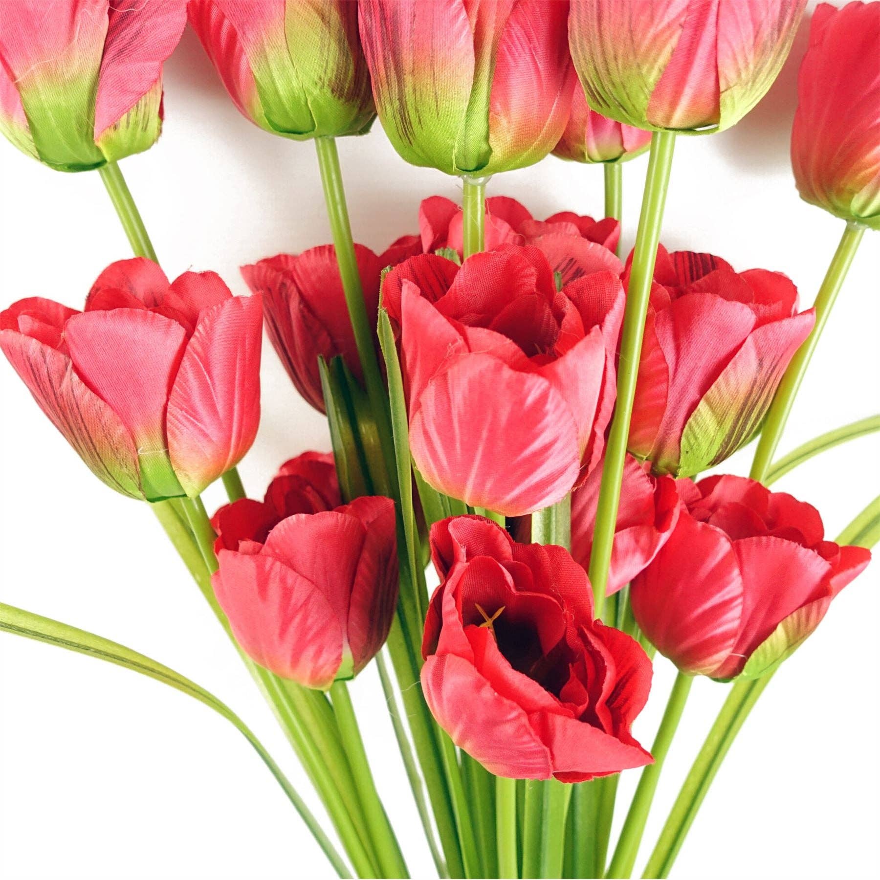Leaf Design UK LTD – wholesale Artificial flowers – 80cm Artificial Tulip Red Stem2
