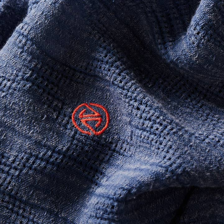 AV08 PARIS - Wholesale Scarf - Men's - TORTUGA BAY MEN'S SCARF — FADED BLUE COTTON DENIM SPIRIT2