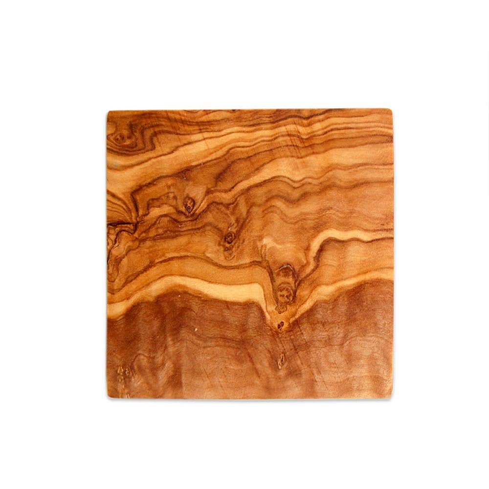 olivenholz-erleben - Wholesale Coasters - Square base 9 x 9 cm for olive wood glasses