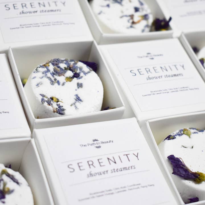 The Path to Beauty - Wholesale Shower Steamer/Bomb - Serenity Shower Steamers