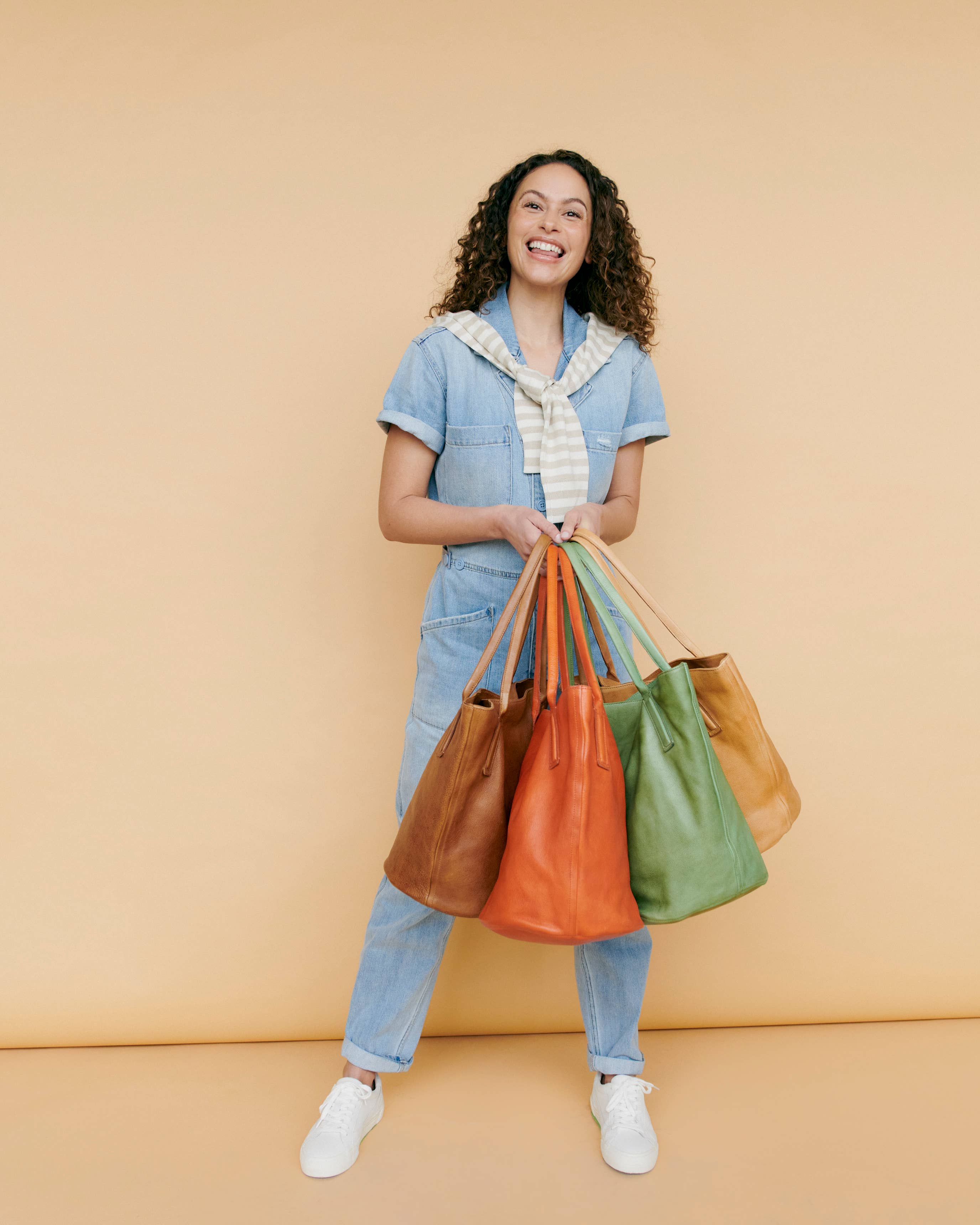 Grass Miles Handcrafted Leather Tote Bags for wholesale on Faire4