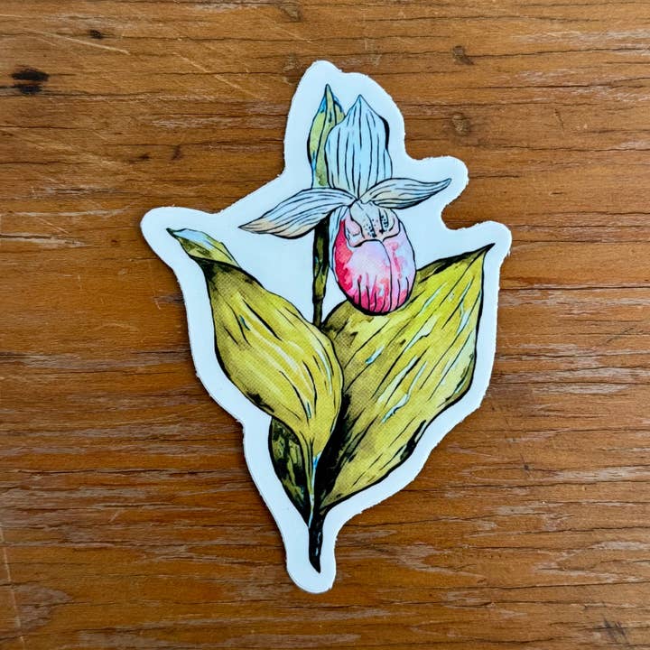 Lady Slipper Sticker for wholesale by Midwest Mindset Clothing Co.