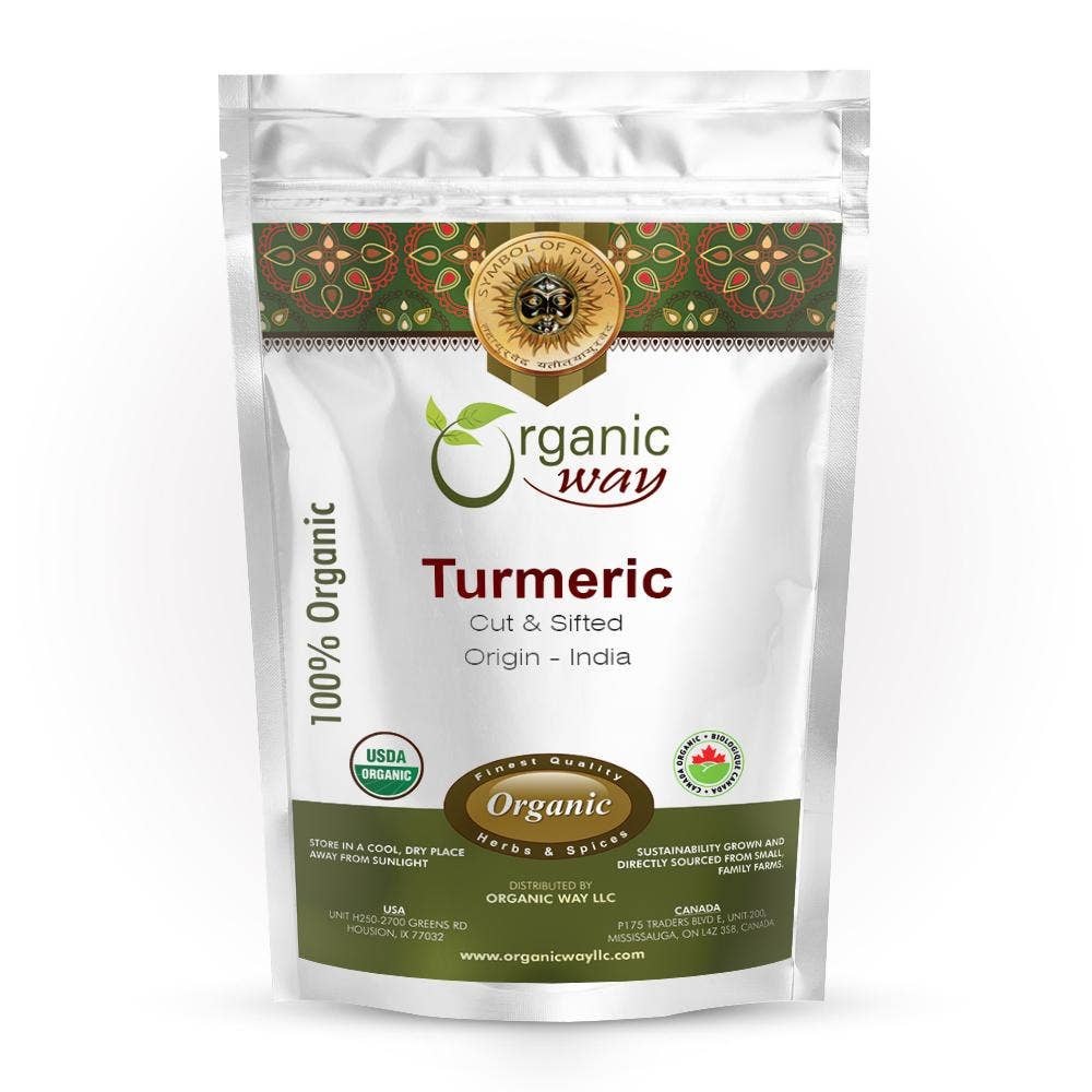 Organic Way LLC - Wholesale Herbs - Organic Turmeric (Cut & Sifted)1