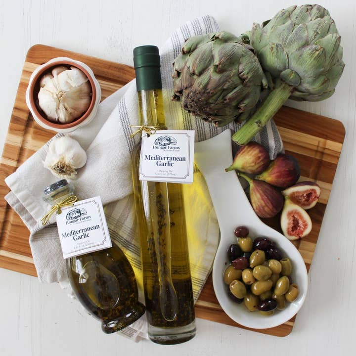 Wholesome Good - Wholesale Olive Oil - Hongar Farms Mediterranean Garlic Seasoned Oil 375 ml