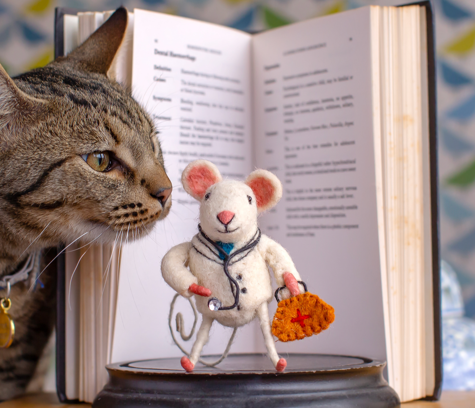 Sew Heart Felt - Wholesale Decorative Tabletop Object - Doctor Mouse2