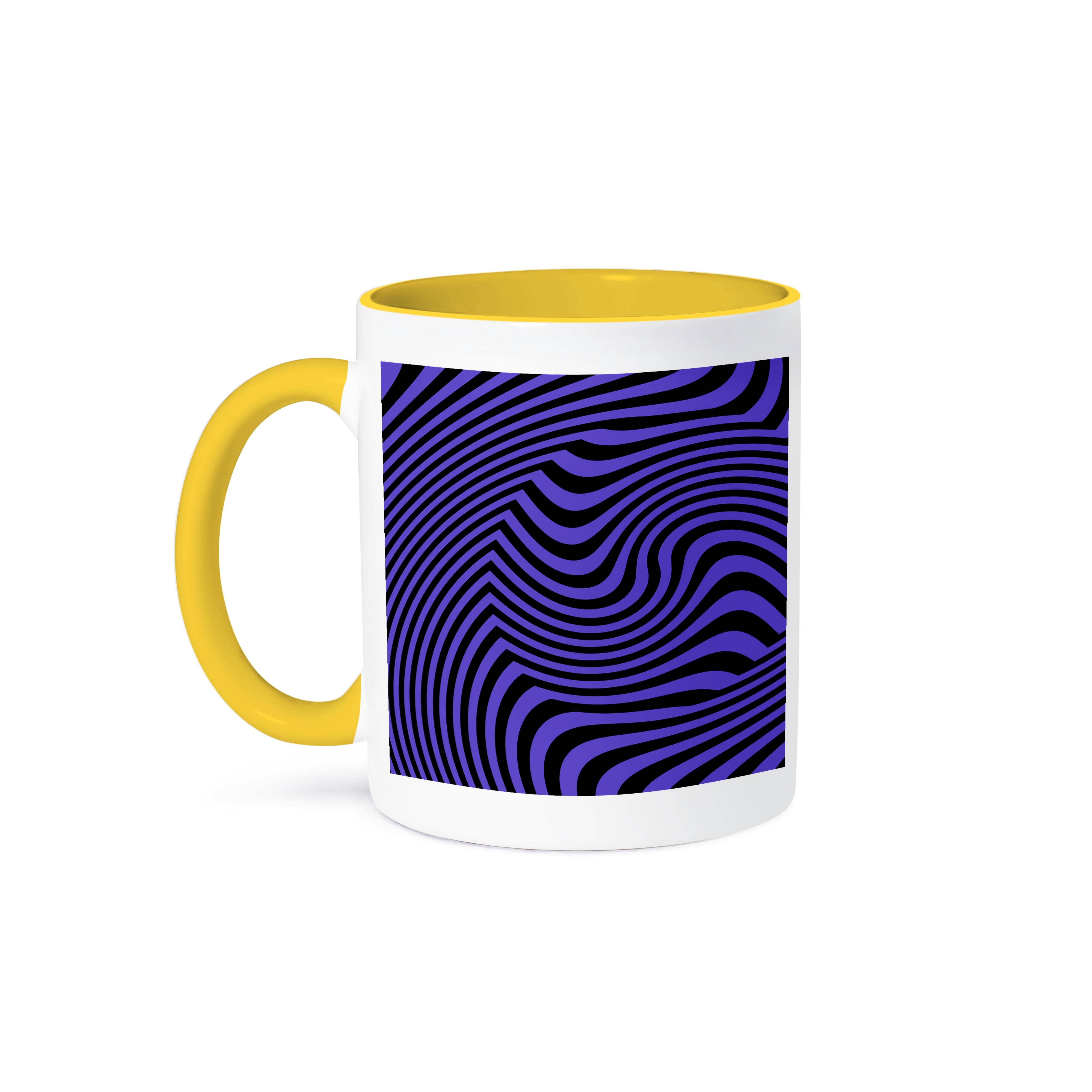 3dRose - Wholesale Coffee Mug - 3dRose, Blue And Black Optical Illusion, Mug0
