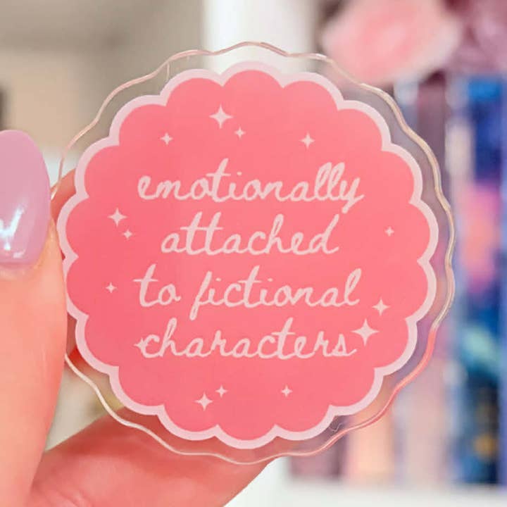 emotionally attached to fictional characters kindle/phone grip for wholesale by Romantasy Designs