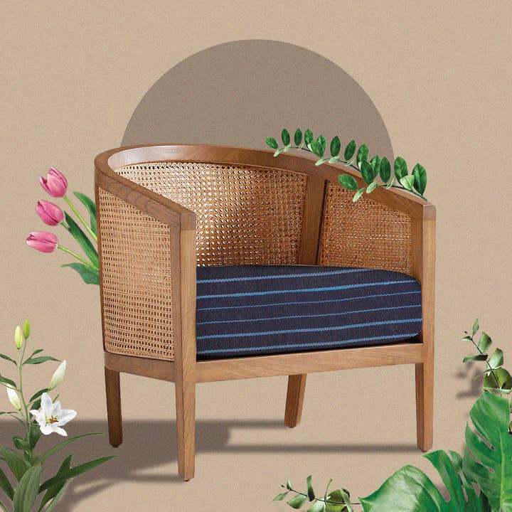 Anike&Co - Wholesale Fabric - Woven Aso Oke - Blue1