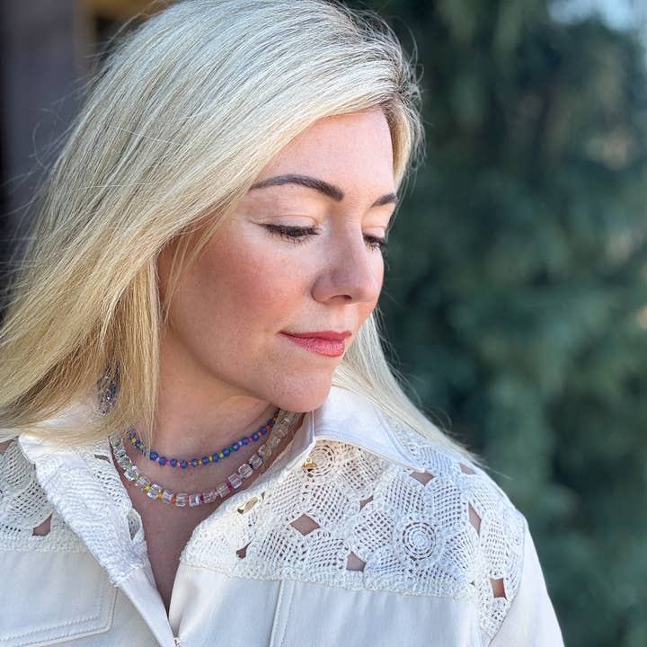 Taylor Elliott Designs – wholesale Beaded/pearl necklace – Jenn Necklace - Min. 2 (N-10)6