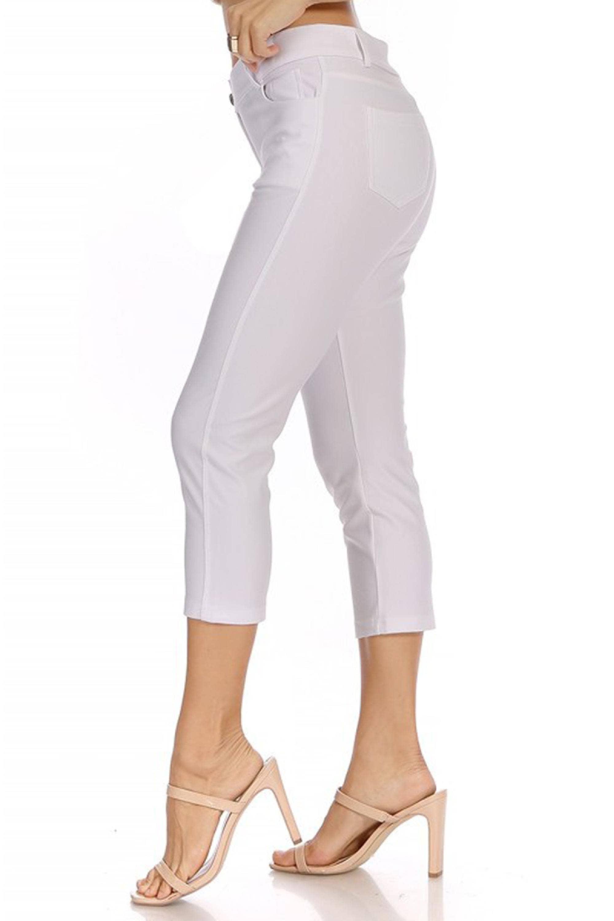 MOA COLLECTION - Wholesale Pants - Women's - Women's Casual Comfy Slim Pocket Jeggings Capri Pants17