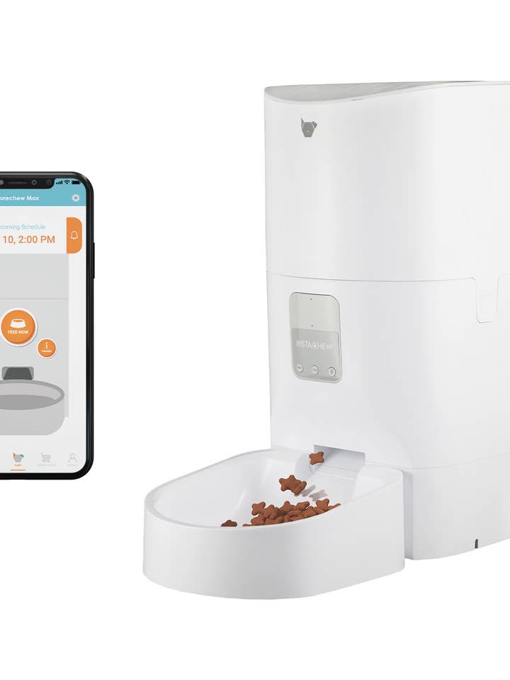 Mangeoire intelligente pour animaux Purechew Max avec caméra HD, bac à nourriture de 10 L pour la vente par INSTACHEW