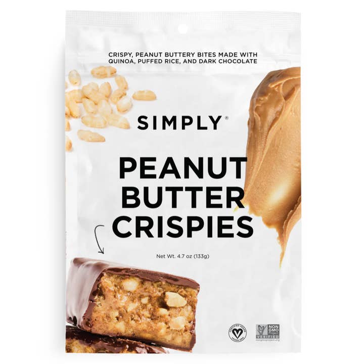 Simply Gum - Wholesale Chocolate-covered sweets - Peanut Butter Crispies (4.7 oz Bags) | Pack of Six3
