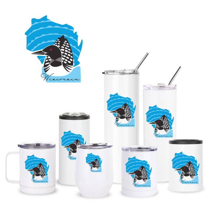 Wisconsin Loon Insulated Drinkware for wholesale by Creative Compass