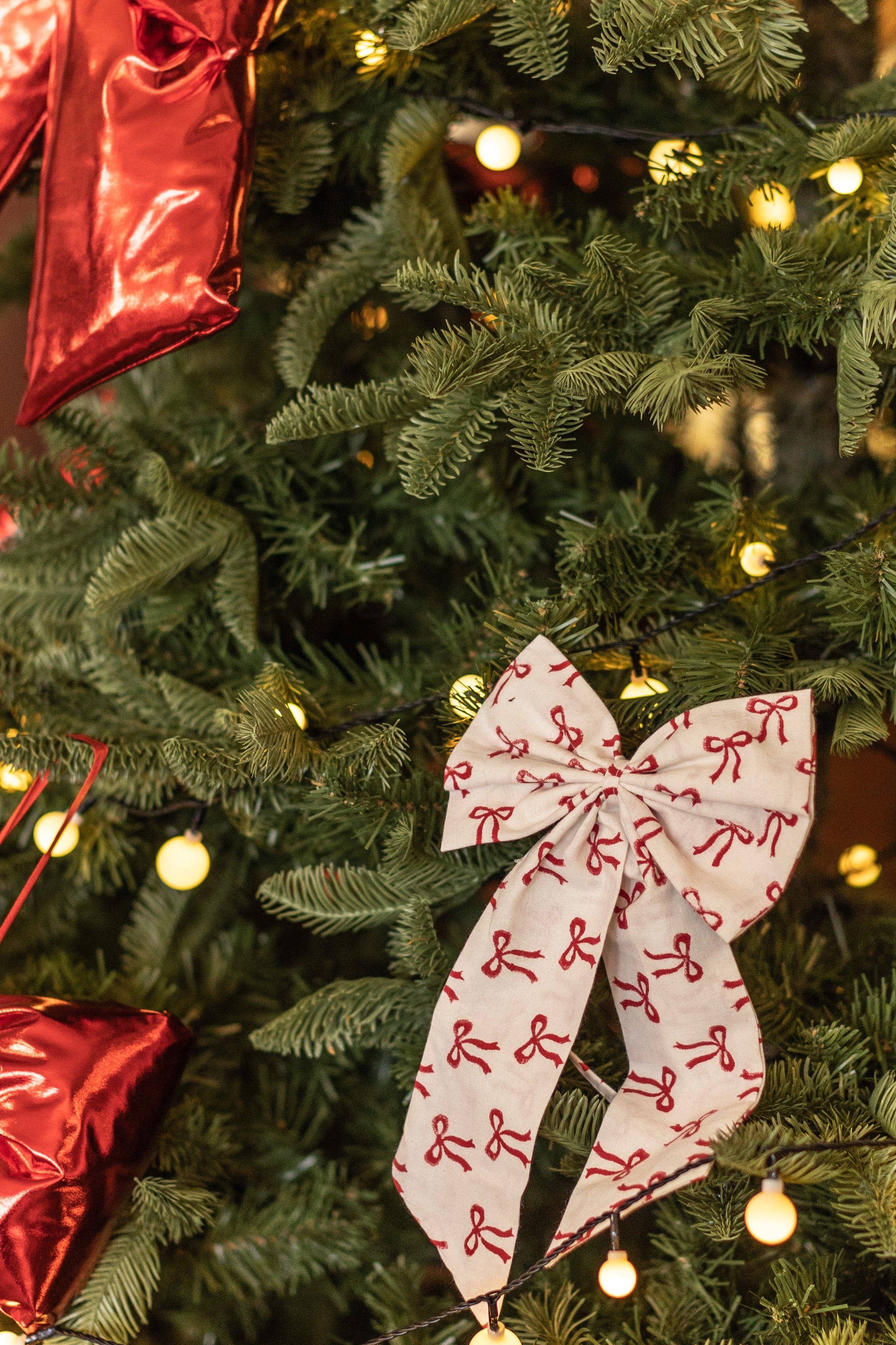 LNH EDIT - Wholesale Christmas Decoration - Red Bow Handmade Bow, 2 sizes3