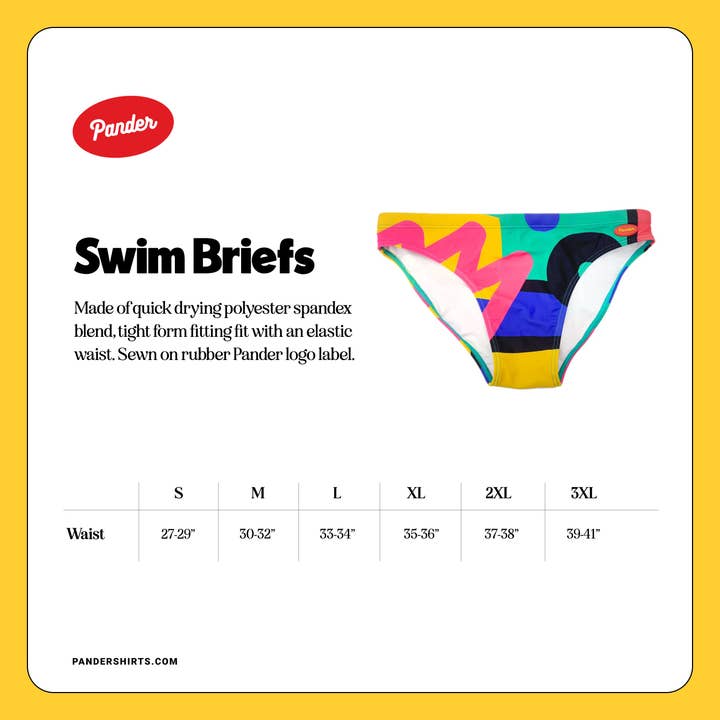 Pander - Wholesale Swim Bottoms - Men's - Walking in Memphis Swim Brief4