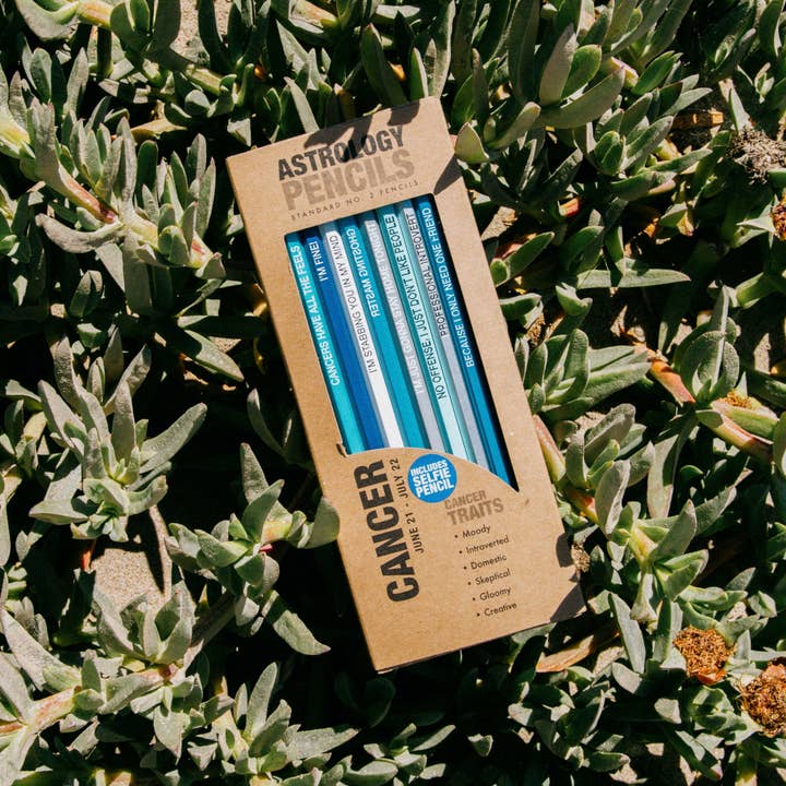 Whiskey River Soap Co. - Wholesale Pencil - Astrology Pencils Cancer2