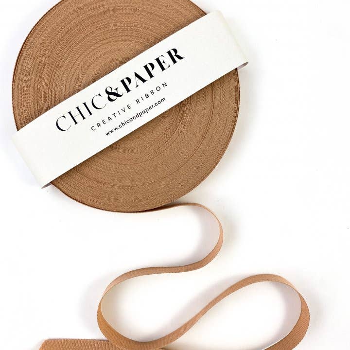 CHIC&PAPER - Wholesale Ribbon - Gift Wrapping - Cotton Ribbon Sand