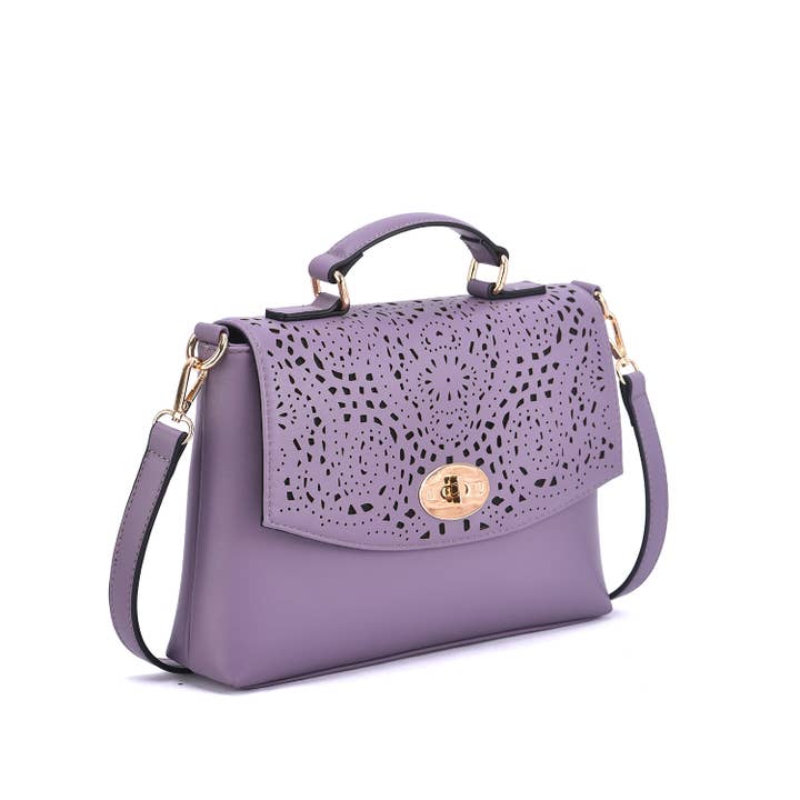 Mellow World - Wholesale Crossbody Bag - Women's - Quinn Perforated Crossbody5