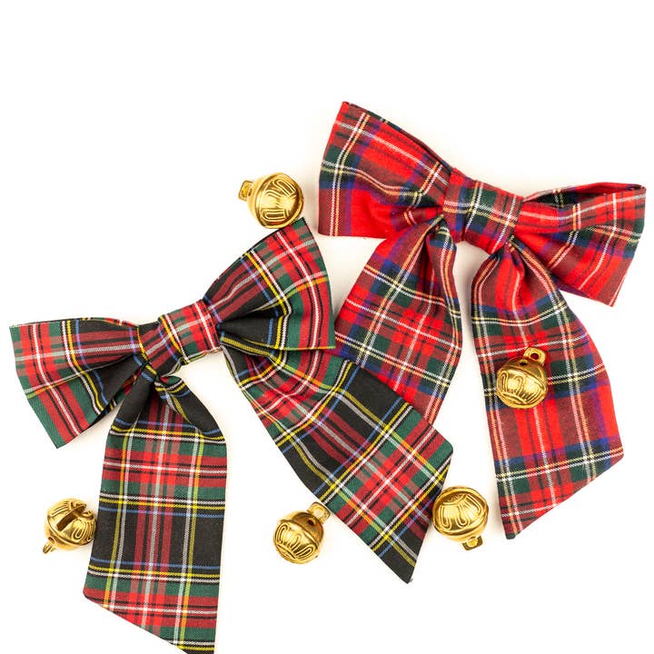 Grace & Grandeur - Wholesale Hair Bow - Women's - HOLIDAY '24: Grace & Grandeur Tartan Lucy Bow Barrette