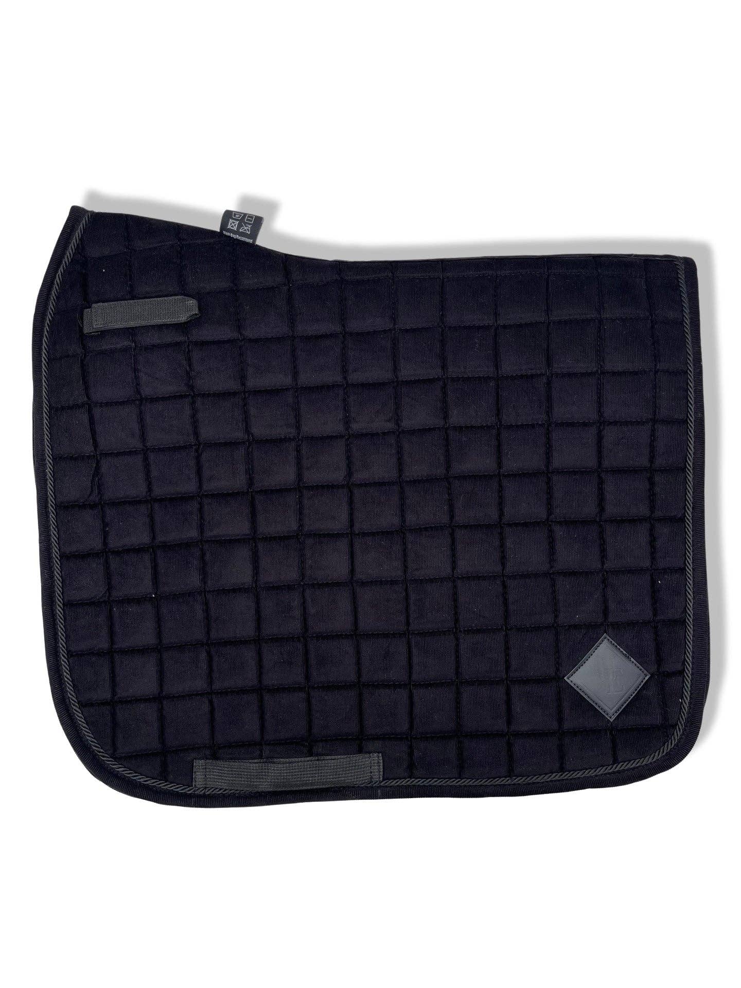 The Urbany Equine - Wholesale Horseback Riding Gear - Black Corduroy Dressage Saddle Pad4