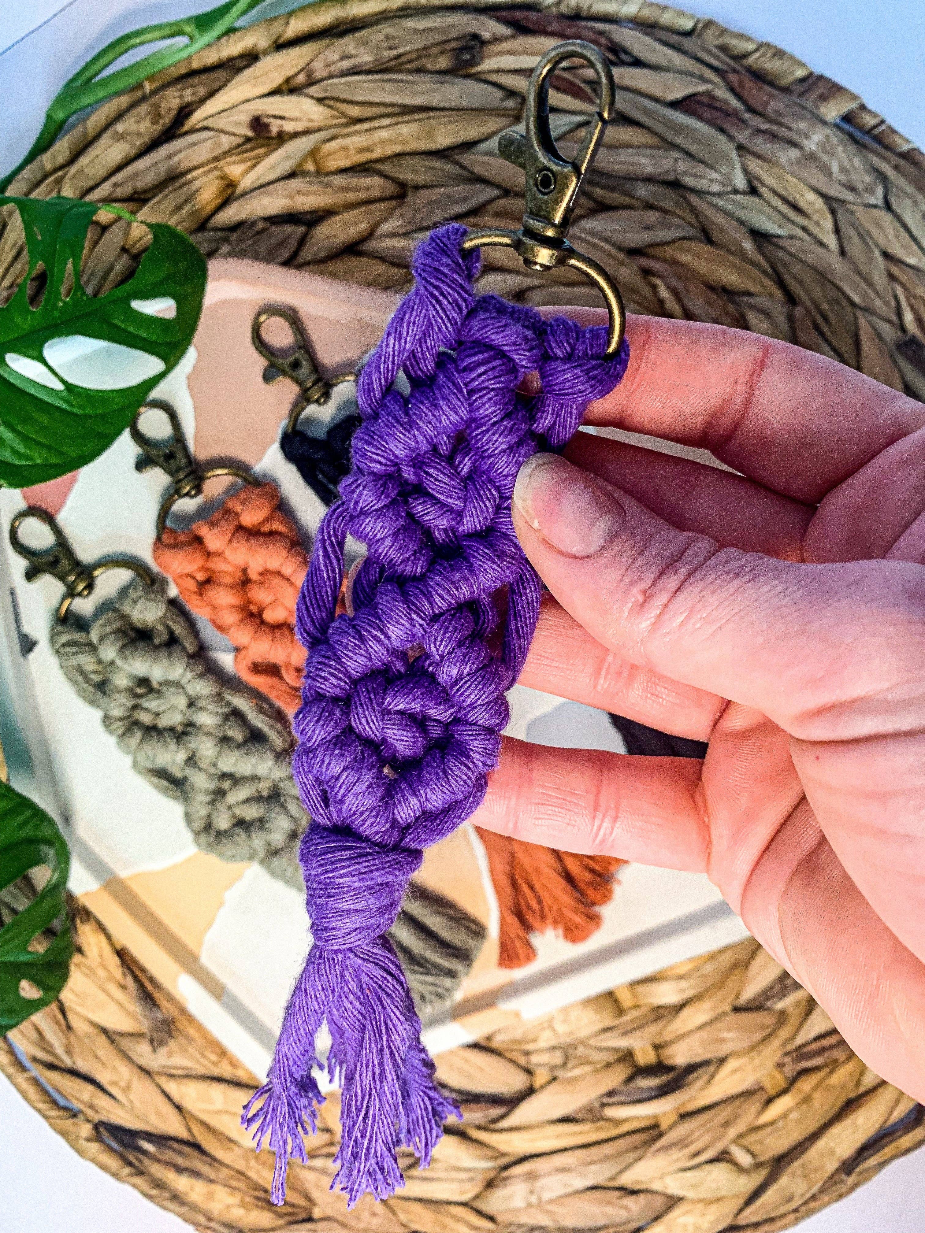 Why Knot - Wholesale Keychain - Women's - Handmade Macrame Boho Keychain1