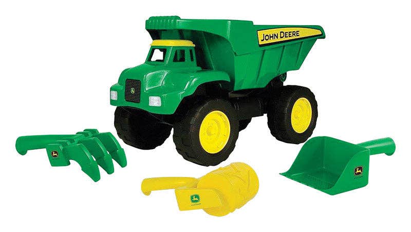 Everyday Supply Co - Wholesale Toy Car/Truck - Kids - TOMY John Deere Green/Yellow Dump Truck Sand Toy Set0