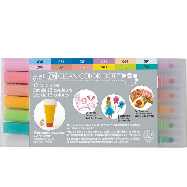 ProFolio - Wholesale Marker - ZIG Clean Color Dot Marker Sets