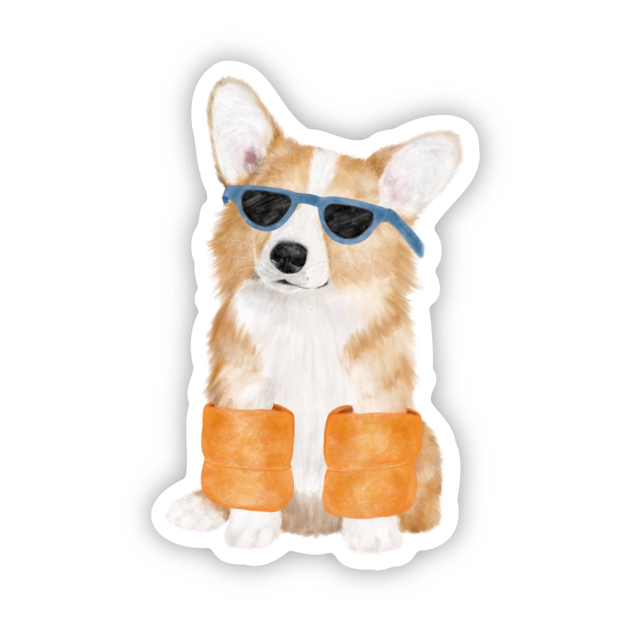 k.Patricia Designs – wholesale Klistermärke – Sommar Corgi klistermärke0