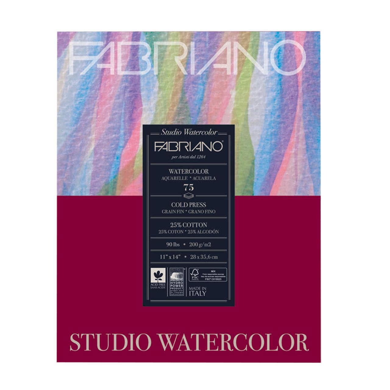 Chartpak, Inc. - Wholesale Sketchbook/Sketchpad - Fabriano Studio Watercolor Pad22