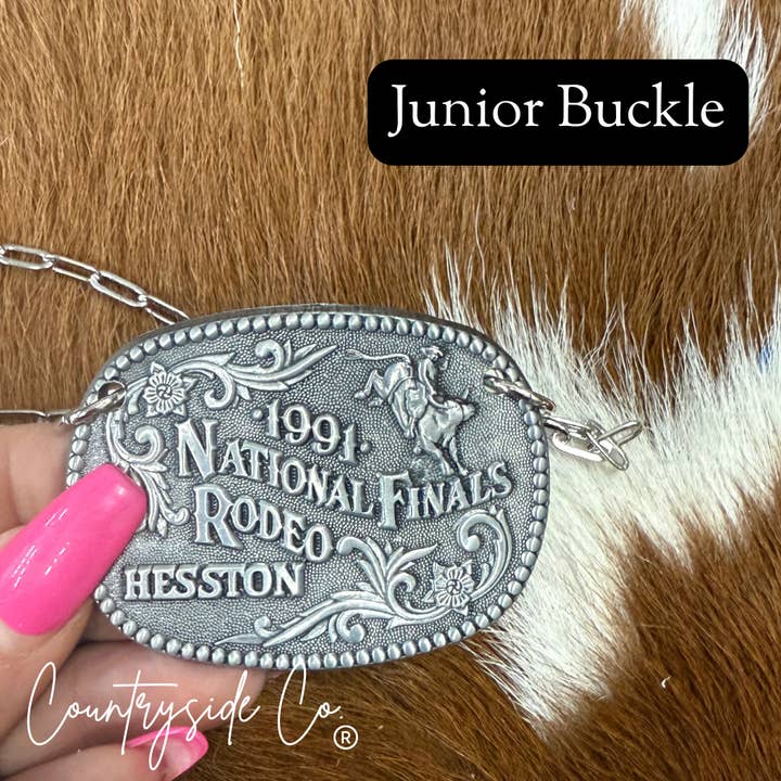 Vintage Small NFR Authentic Buckle Necklace for wholesale by Texas Western Cowhide Bags and More