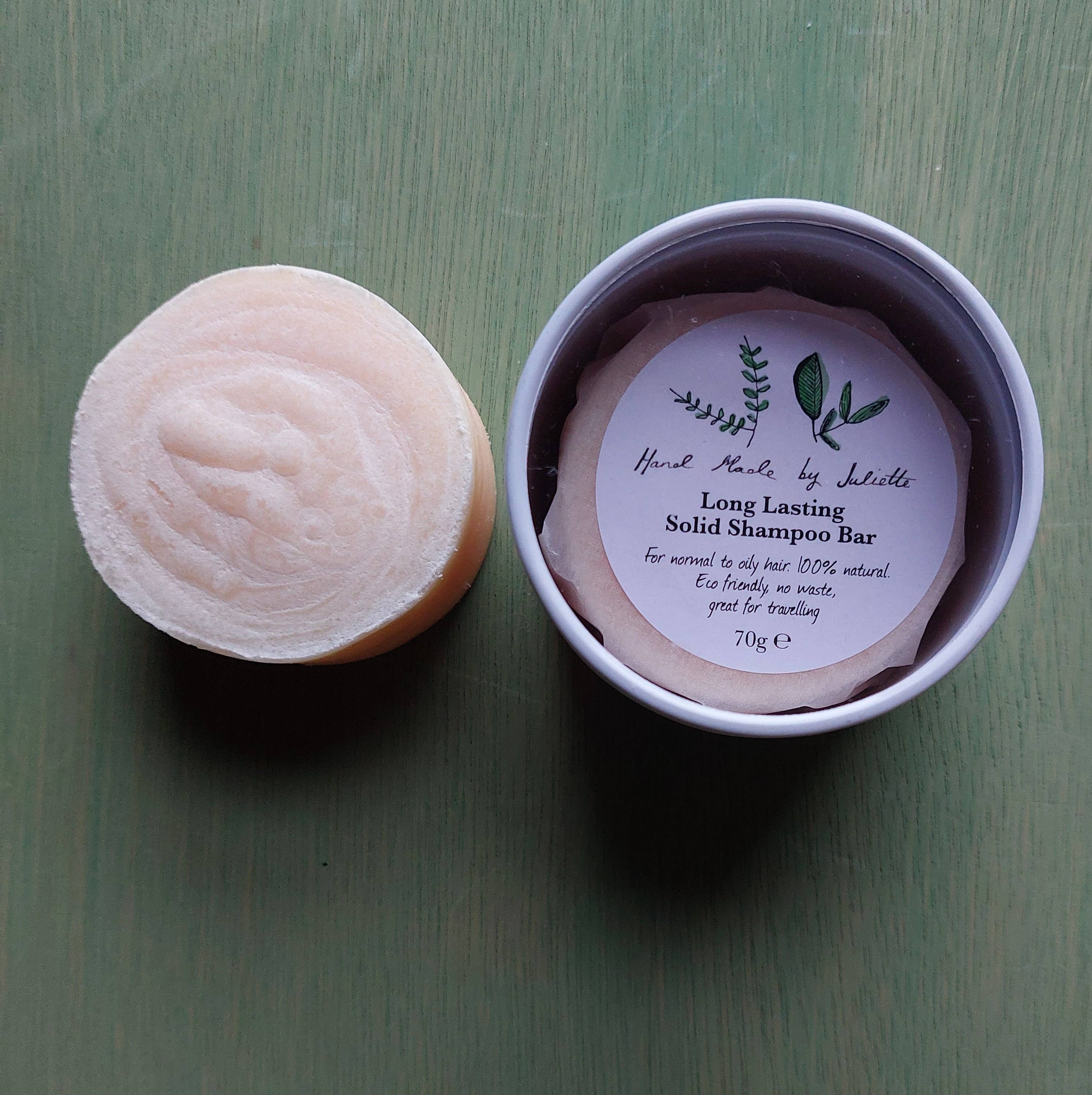 Handmade by Juliette - Vente Disques de shampoing/shampoings solides - Shampooing solide longue durée cheveux normaux à secs, en voyage2