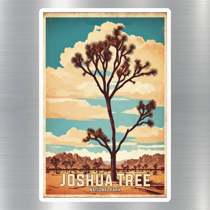 Vintage Joshua Tree National Park Sticker for wholesale by GraffMerch.com