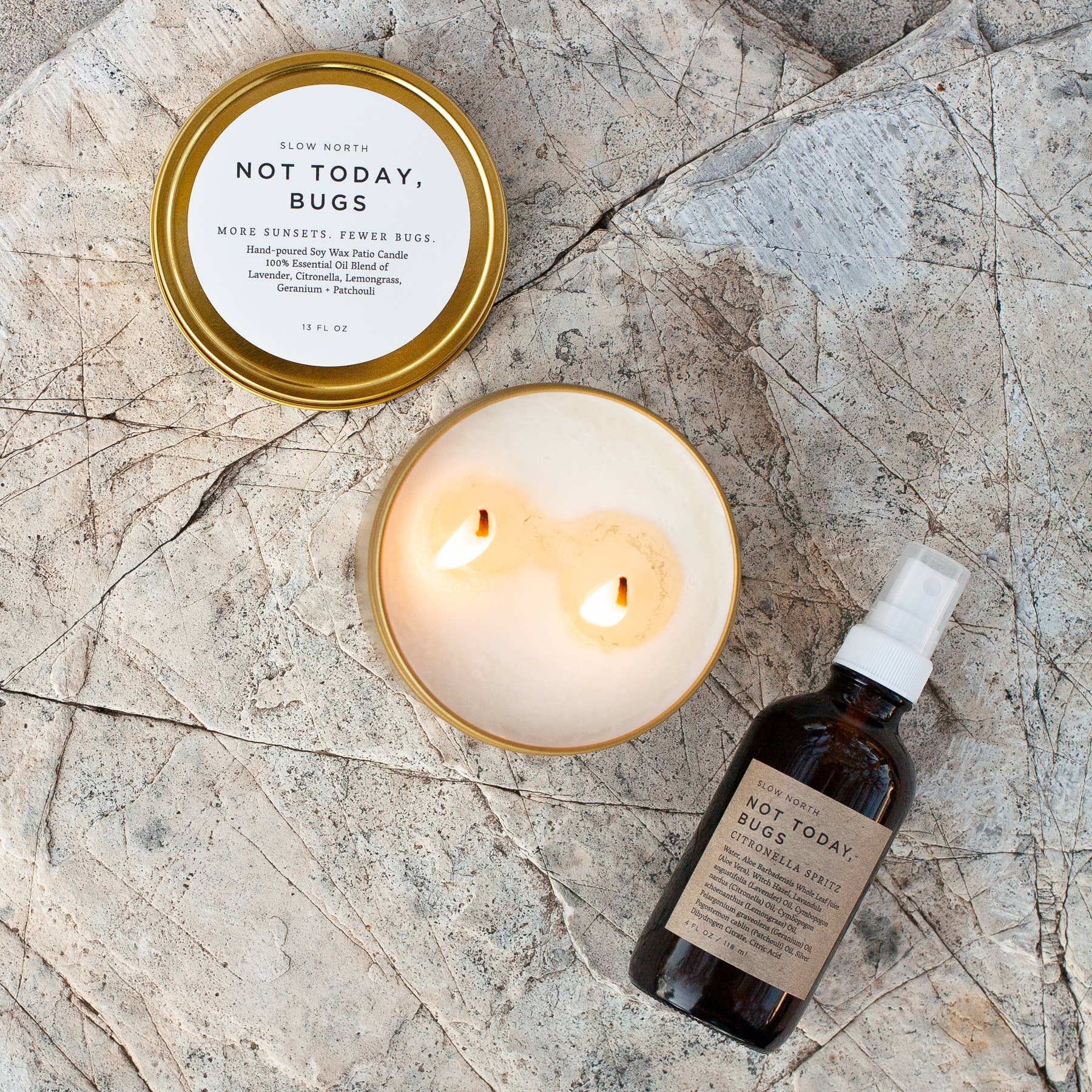 Slow North - Vendita all'ingrosso Candele da viaggio - Candela «Not Today, Bugs»4