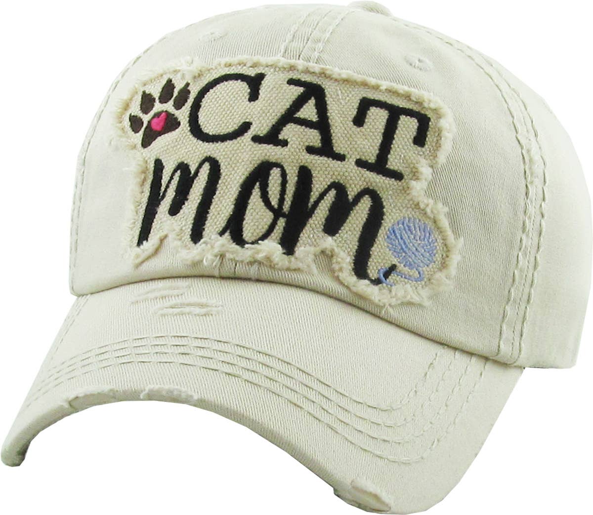 KBETHOS – Großhandel Basecap – Damen – CAT MOM Vintage-Kugelkappe gewaschen12