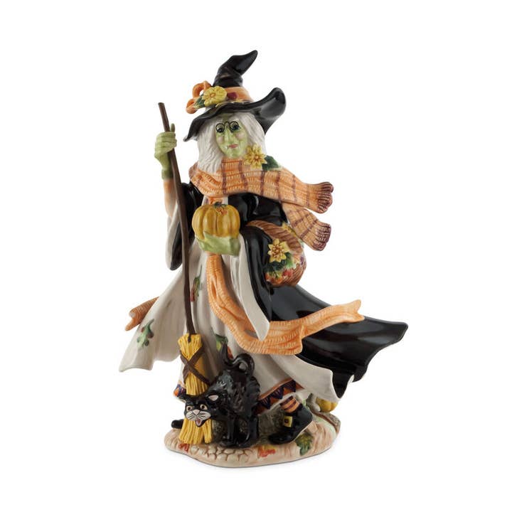 Multi Fitz & Floyd Halloween Harvest Witch Figurine Gift Box Pkg for wholesale on Faire
