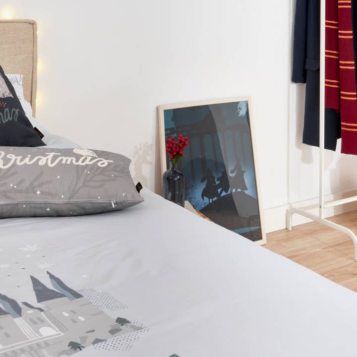 SG HOGAR - Wholesale Duvet Cover - Hogwarts In Christmas 100% Cotton Duvet Cover With Buttons4