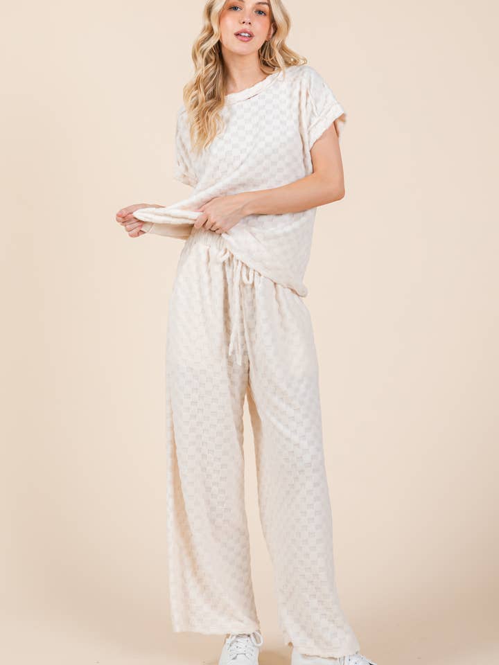 BOMBOM - Vente Pantalon – femme - PANTALON À CARREAUX DUVETEUX PA110512