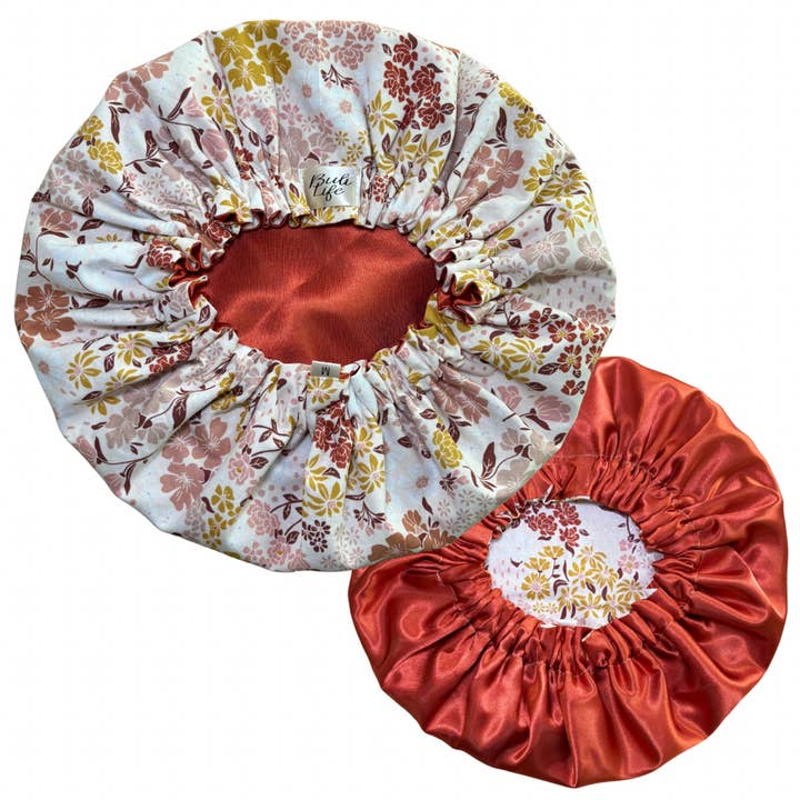 Cherry Blossom Satin Lined Bonnet for wholesale by Buli Life