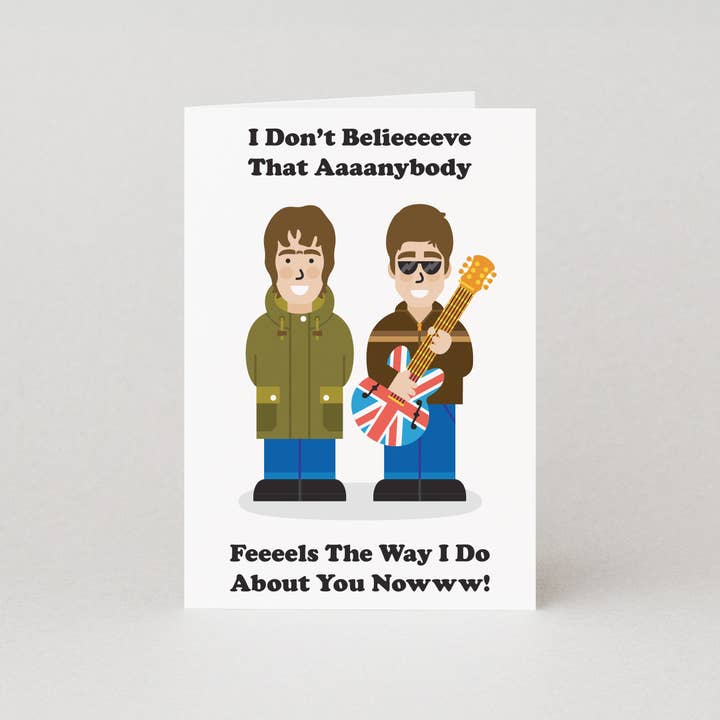 Studio Boketto - Wholesale Valentine's Day Card - Liam Gallagher Valentine's Cards | Oasis Card | Wonderwall