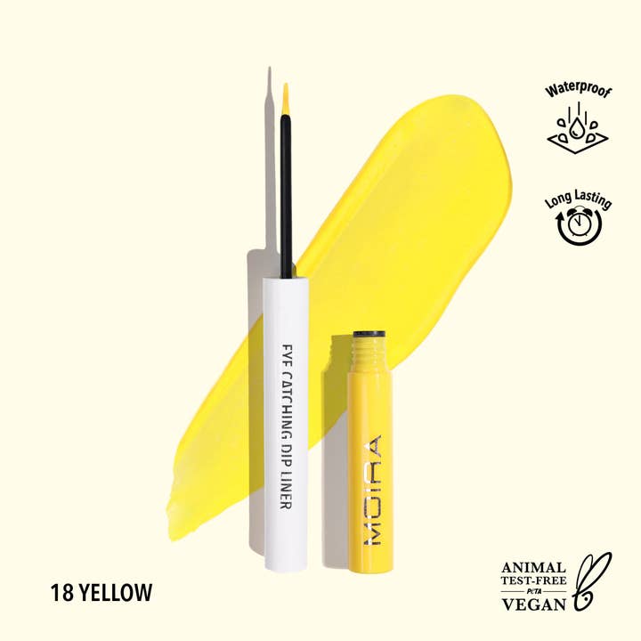 Eyeching Dip Liner (018, giallo) per la vendita all'ingrosso da parte di Moira Cosmetics