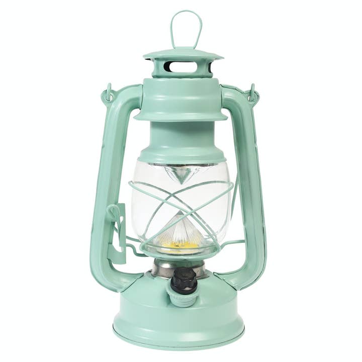 Rex London UK - Wholesale Lantern - Led Hurricane Lantern - Aqua