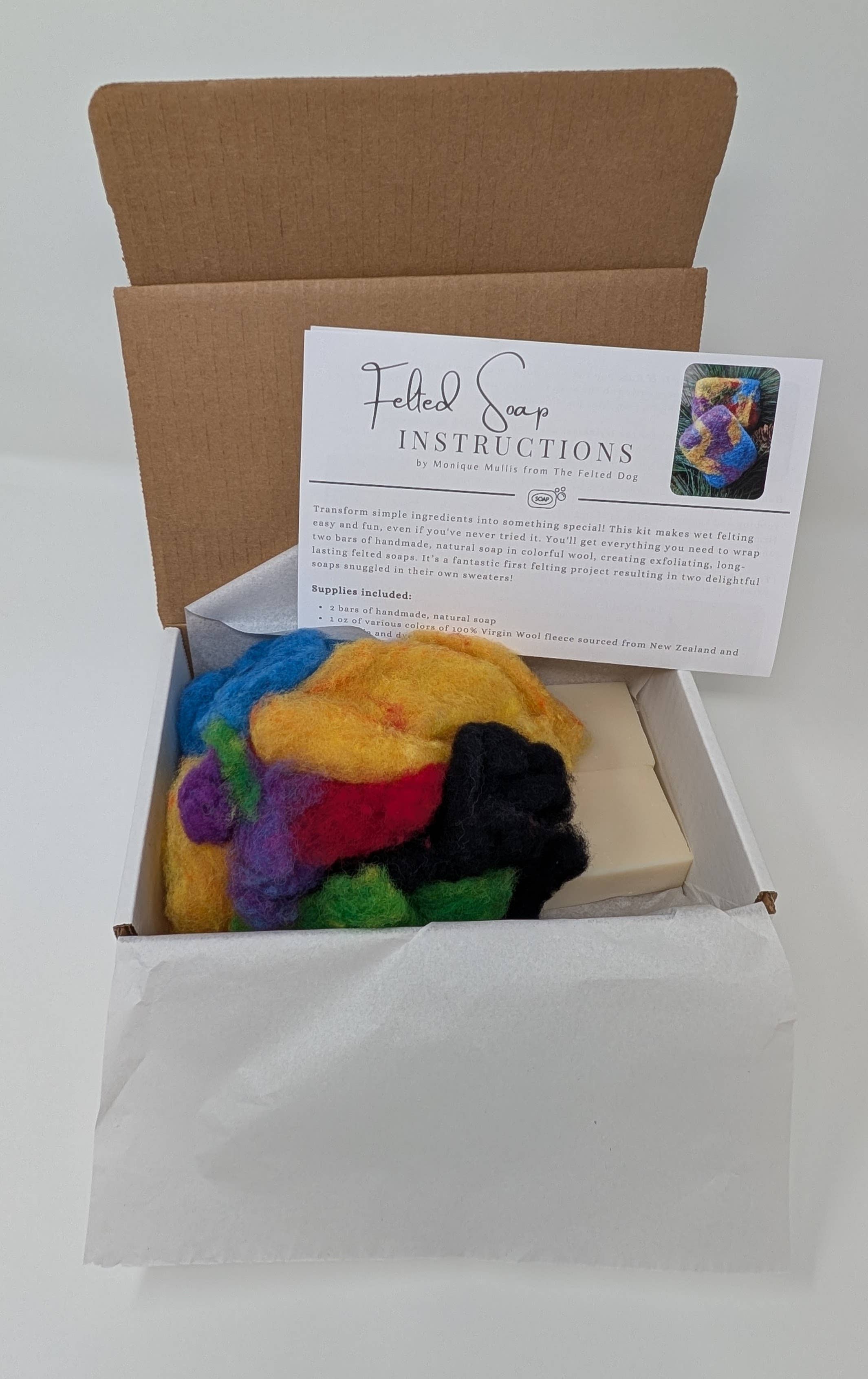 The Felted Dog - Wholesale DIY Craft Kit - Felted Soap DIY Kit3
