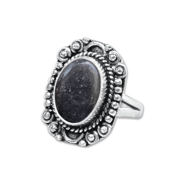 Handmade Jewels - Wholesale Multi-Stone Ring - Nuummite Rings – Handmade, Silver-Plated, Grounding (Made To Order)17