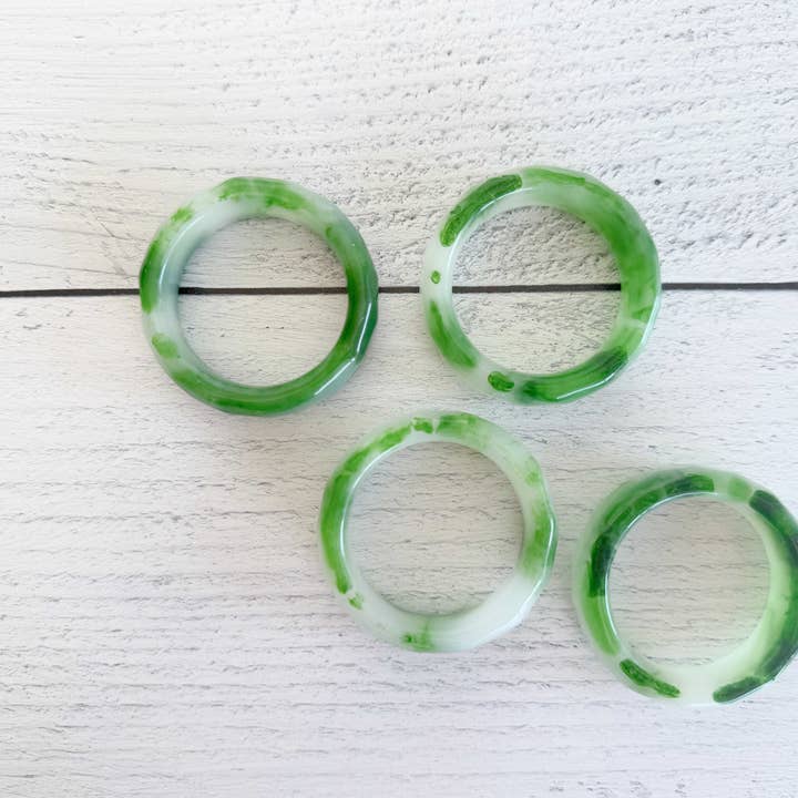 Dot and Army - Wholesale Napkin Ring - Sherbet Napkin Rings, set of four