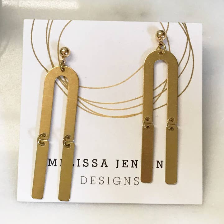 Boucles d'oreilles arc-en-ciel pour la vente par Melissa Jenkins Designs