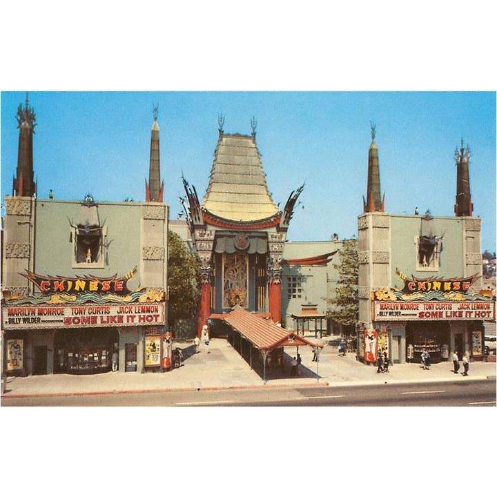 Postkort LA-348 Grauman's Chinese Theater, Hollywood, Californien for engroshandel hos Found Image Press