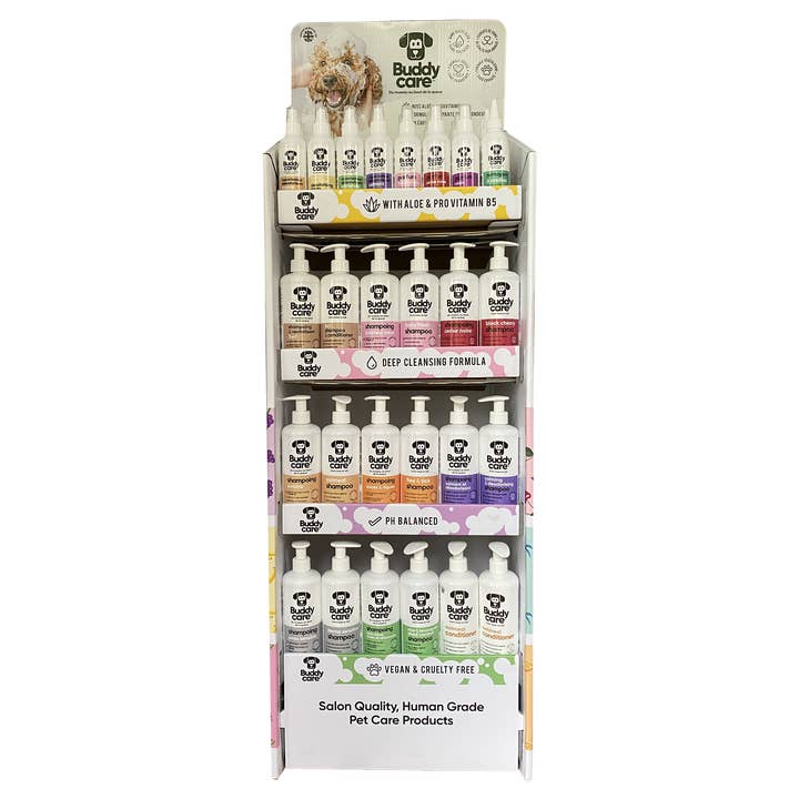 Floor Display, French Header, Empty for wholesale by Buddycare