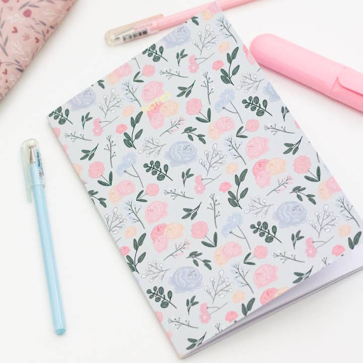 My Sweet Paper Card - Vendita all'ingrosso Quaderni - Quaderno con fiori pastello - Quaderni carini4