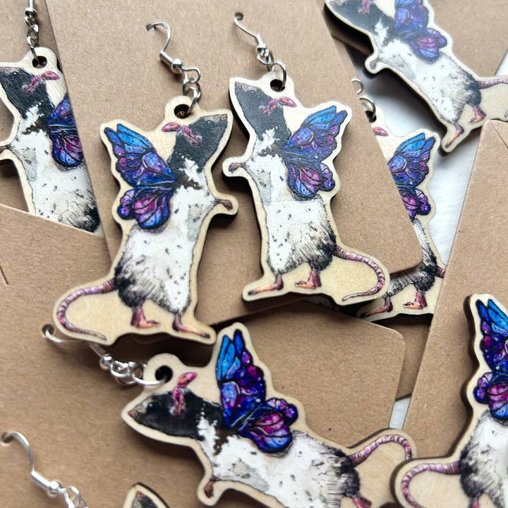 Aquabun - Wholesale Dangle Earrings - Rat Fairy Earrings2